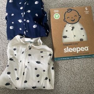 Happiest Baby Sleeppea Swaddle - Navy and White